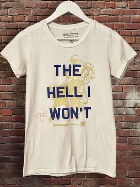 John Wayne Stock & Supply "The Hell I Won't" Graphic Tee - Size S